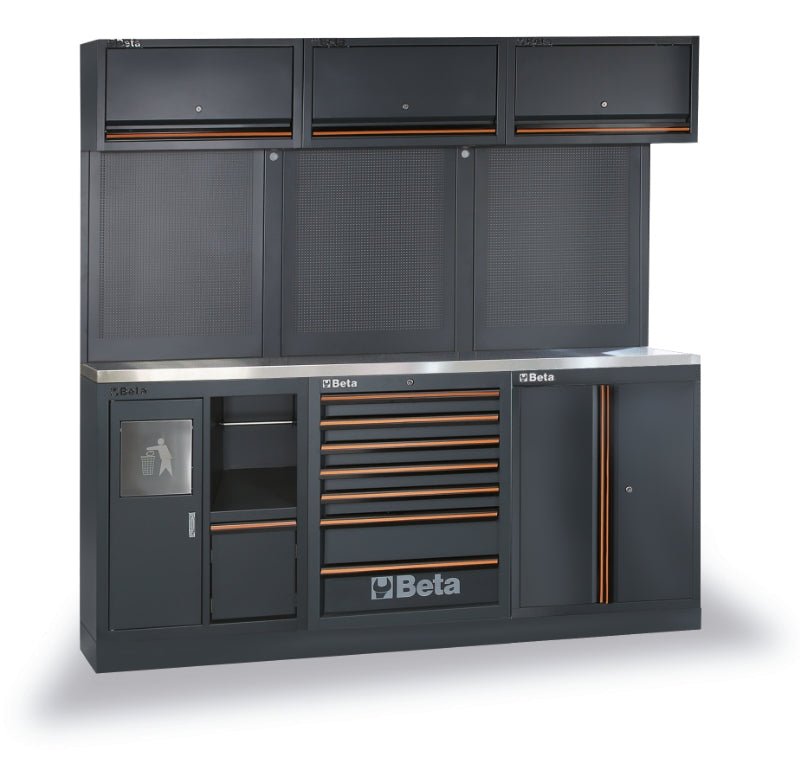 Beta C45PRO 2.0 Modular Workbench Combos – Stainless or Wood - 045002003 - Beta - Trade Counter Direct