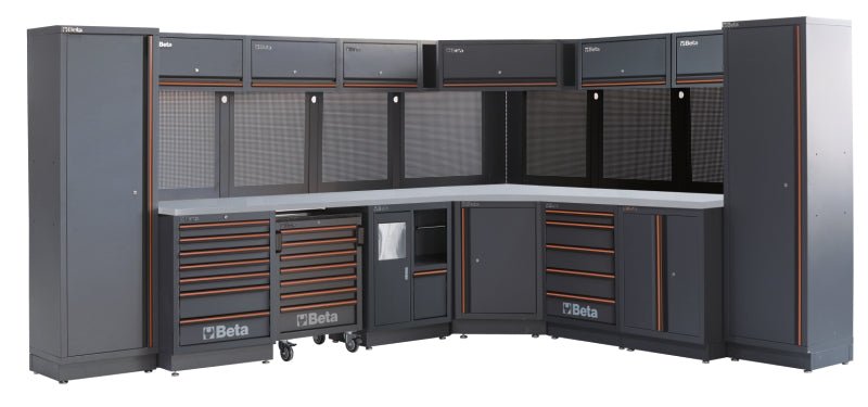 Beta C45PRO 2.0 Modular Workbench Combos – Stainless or Wood - 045002031 - Beta - Trade Counter Direct