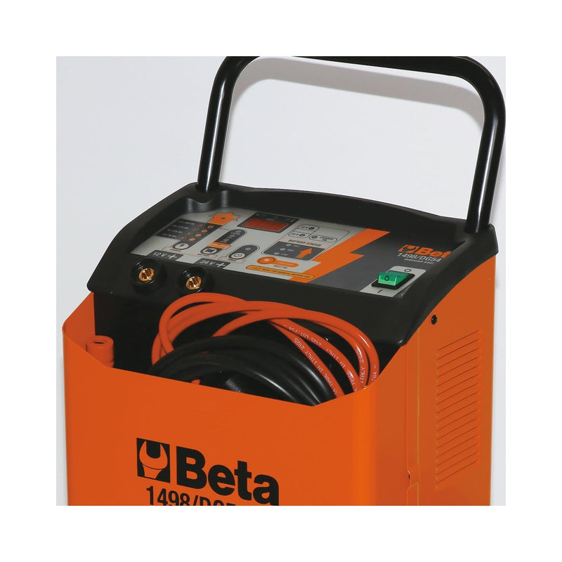 Beta electronic battery charger / starter, 12/24 V, wheeled - 1498/DG540E - WEB-014980770 - Beta - Trade Counter Direct