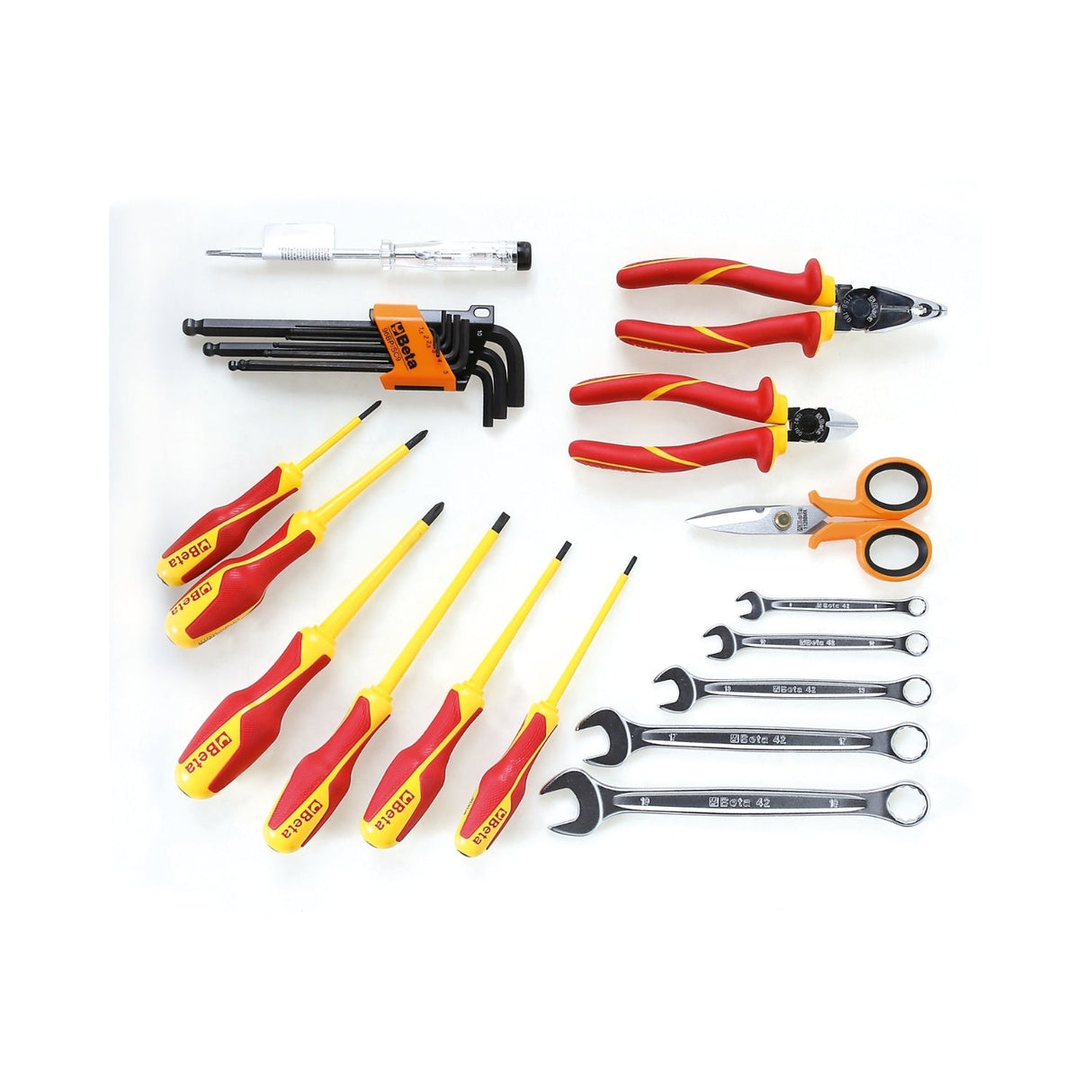 Beta Folding Tool Case With 24 - Piece Electrician's Tool Assortment - 2001/BZ24 MQ - WEB-020010154 - Beta - Trade Counter Direct