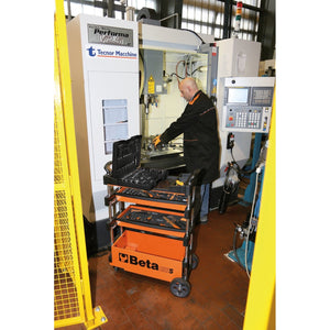 Beta Folding Tool Trolley With 2 Drawers And Lower Compartment - C27S - C27S - C27S - O - WEB-027000201 - Beta - Trade Counter Direct
