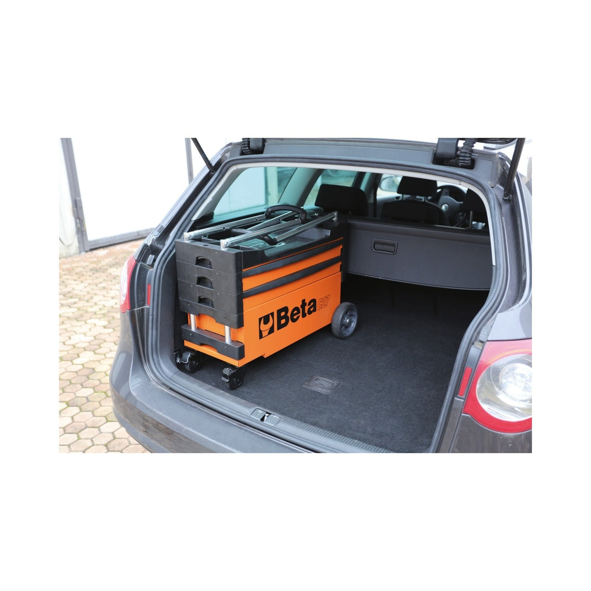 Beta Folding Tool Trolley With 2 Drawers And Lower Compartment - C27S - C27S - C27S - O - WEB-027000201 - Beta - Trade Counter Direct