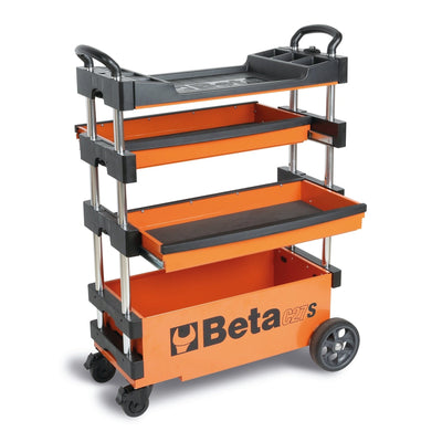 Beta Folding Tool Trolley With 2 Drawers And Lower Compartment - C27S - C27S - C27S - O - WEB-027000201 - Beta - Trade Counter Direct