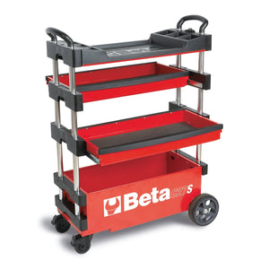 Beta Folding Tool Trolley With 2 Drawers And Lower Compartment - C27S - C27S - C27S - O - WEB-027000201 - Beta - Trade Counter Direct