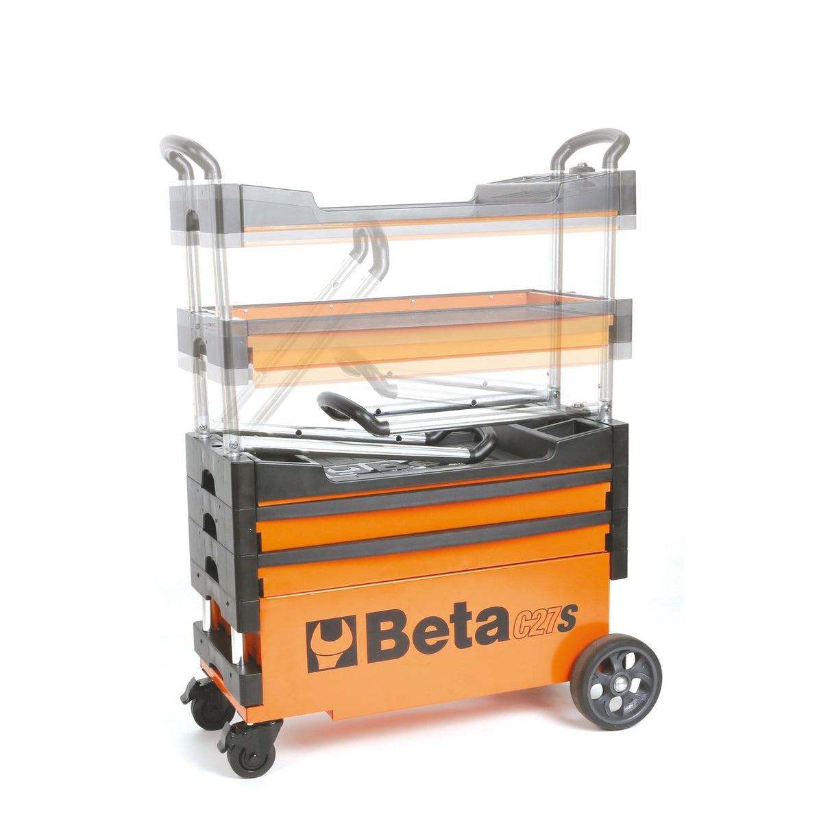 Beta Folding Tool Trolley With 2 Drawers And Lower Compartment - C27S - C27S - C27S - O - WEB-027000201 - Beta - Trade Counter Direct