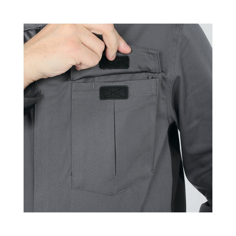 Beta Grey Cotton Stretch Work Overalls Size L - 7935MG - 7935MG L - WEB-079350403 - Beta - Trade Counter Direct