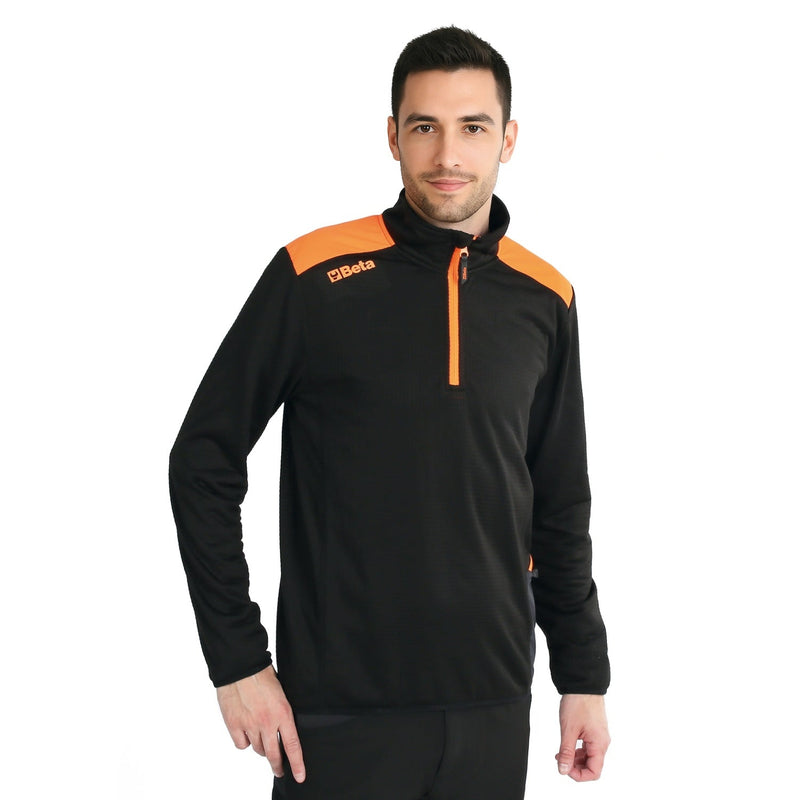 Beta Grid Microfleece Sweater - 7563N L - WEB-075630003 - Beta - Trade Counter Direct