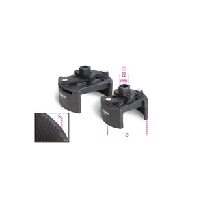 Beta Heavy - Duty Self - Locking Oil Filter Wrench 80–110 Mm - 1493Y - 1493Y/1 - WEB-014930120 - Beta - Trade Counter Direct