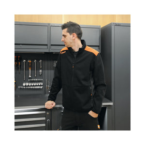 Beta Long - Zipped Black Sweatshirt With Anthracite Grey Inserts Xl - 7565NG - 7565NG XL - WEB-075650404 - Beta - Trade Counter Direct