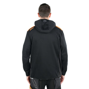 Beta Long - Zipped Hoodie Black With Anthracite Grey Inserts Size L - 7566NG - 7566NG L - WEB-075660403 - Beta - Trade Counter Direct