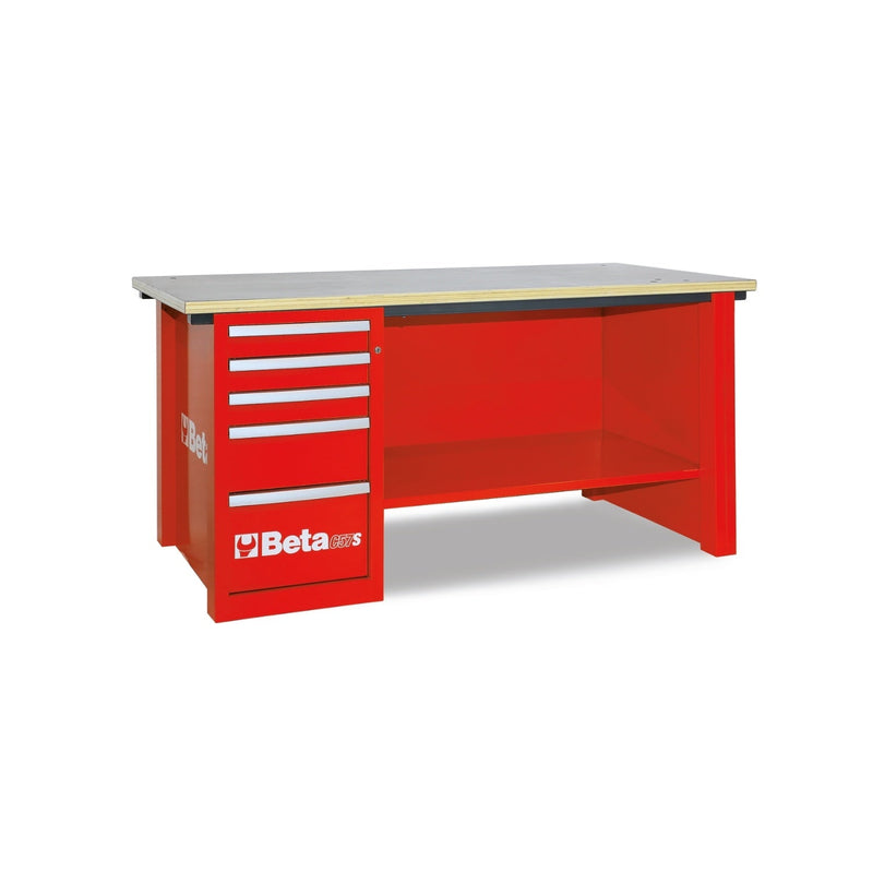 Beta Mastercargo Workbench With One Drawer Cabinet - C57SD - C57S/D - O - WEB-057001004 - Beta - Trade Counter Direct