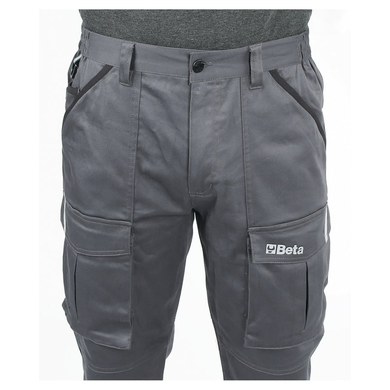 Beta Multipocket Work Trousers Grey - 7930MG L - WEB-079300403 - Beta - Trade Counter Direct