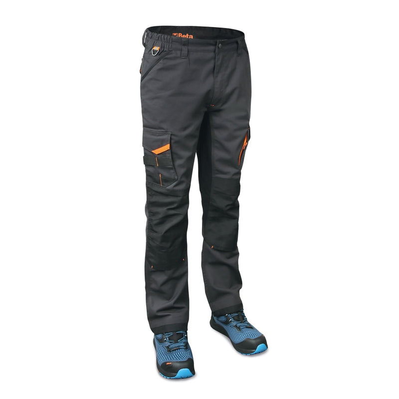 Beta Multipocket Work Trousers With Stretch Fabric Inserts - 7818G XS - WEB-078180000 - Beta - Trade Counter Direct