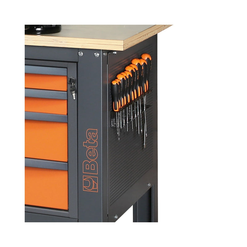 Beta Perforated Side Panel For Modular Workbenches 560 X 25 X 545 Mm - C58PFL - WEB-058000696 - Beta - Trade Counter Direct