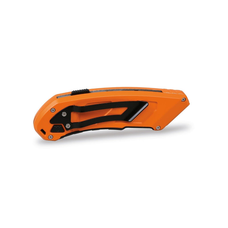 Beta Retractable Utility Knife With Trapezoidal Blade And 5 Blades - 1772R - WEB-017720006 - Beta - Trade Counter Direct