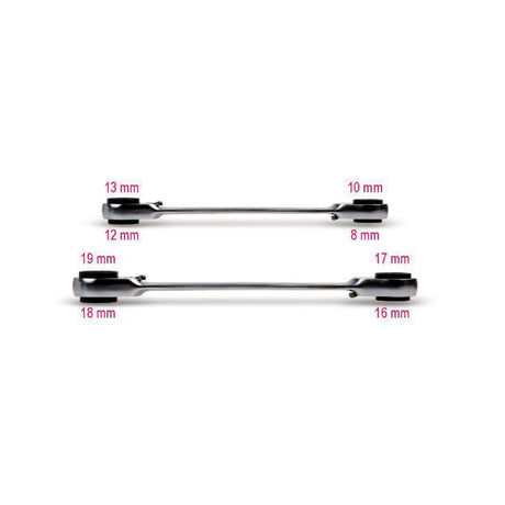 Beta Reversible Ratcheting Double - Ended Flat Bi - Hex Ring Wrench - 192 8 - 13 - WEB-001920008 - Beta - Trade Counter Direct