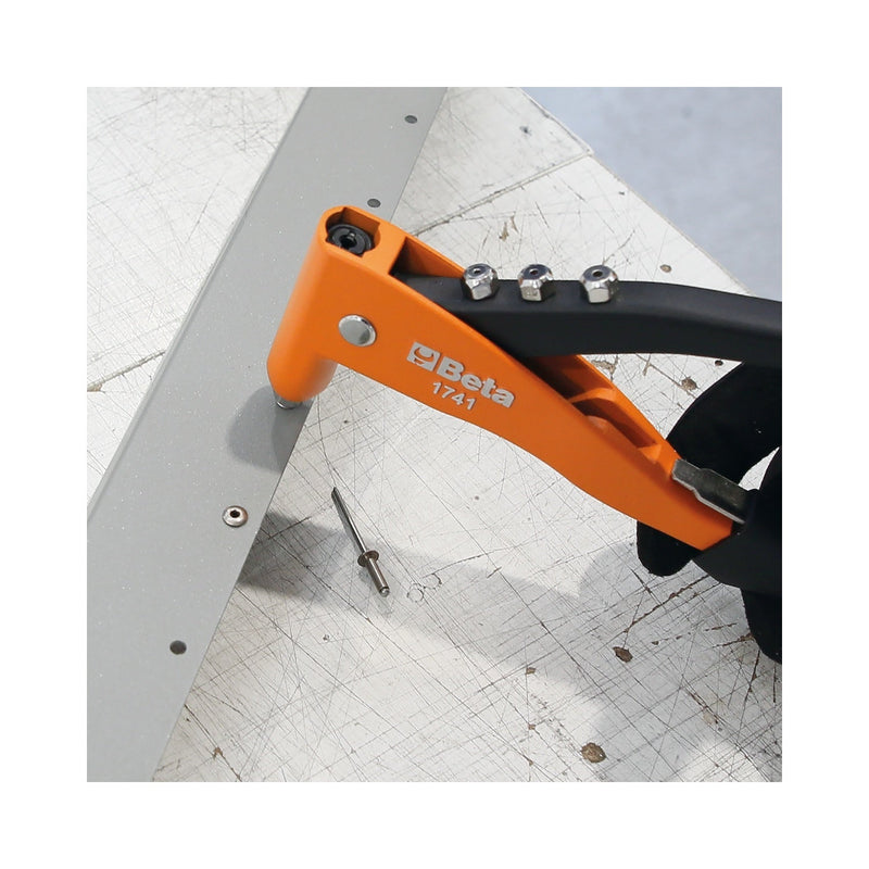 Beta Riveting Pliers With 4 Interchangeable Nozzles - 1741 - WEB-017410003 - Beta - Trade Counter Direct