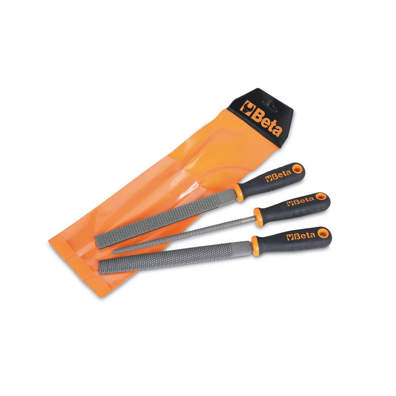 Beta Set Of 3 Second - Cut Rasps With Handles In Hanging Wallet - 1719BMR/B3 - WEB-017190358 - Beta - Trade Counter Direct