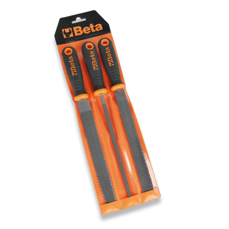 Beta Set Of 3 Second - Cut Rasps With Handles In Hanging Wallet - 1719BMR/B3 - WEB-017190358 - Beta - Trade Counter Direct