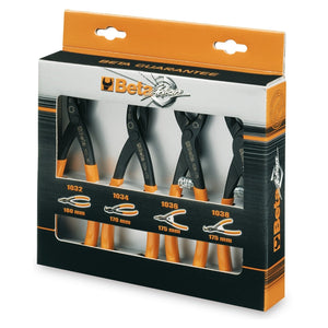 Beta Set of 4 circlip pliers for elastic safety rings - 1031/S4 - WEB-010310000 - Beta - Trade Counter Direct