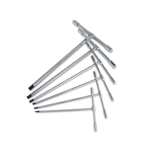 Beta Set of 6 T - handle wrenches with one hexagon male end - 951GP/S6 - WEB-009511687 - Beta - Trade Counter Direct
