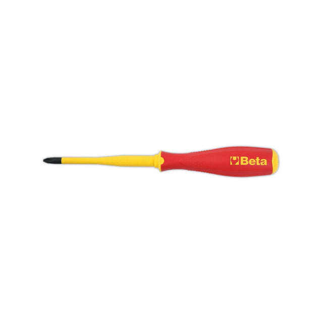 Beta Slim Insulated Phillips Screwdriver Ph2 2X6X100 Mm - 1232MQF - 1232MQF/PH2 - WEB-012320618 - Beta - Trade Counter Direct