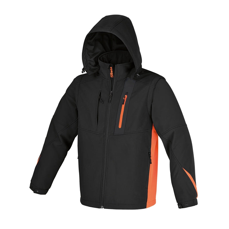 Beta Softshell Jacket With Detachable Hood And Sleeves 2Xl - 7659N - 7659N XXL - WEB-076590005 - Beta - Trade Counter Direct