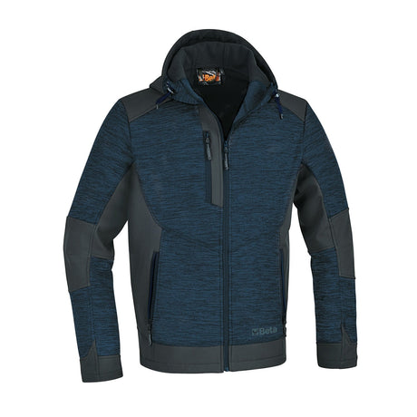 Beta Technical Fleece Hoodie With Softshell Fabric Inserts Size L - 7637B - 7637B L - WEB-076370103 - Beta - Trade Counter Direct