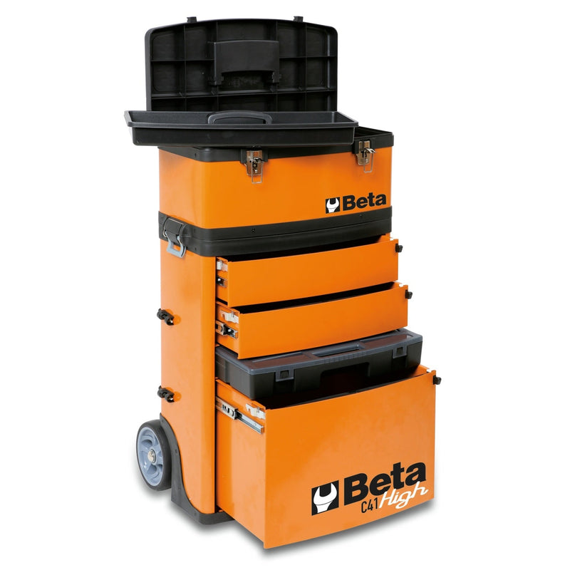 Beta Tool Trolley With 2 Detachable Modules - C41H - C41H - C41H - R - WEB-041000008 - Beta - Trade Counter Direct