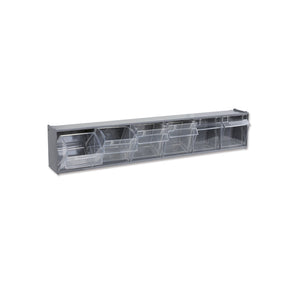 Beta Wall - Mounted Smallwares Holder With 6 Tote Trays - C55PFA - 0,8 - PM/6C - WEB-088880440 - Beta - Trade Counter Direct
