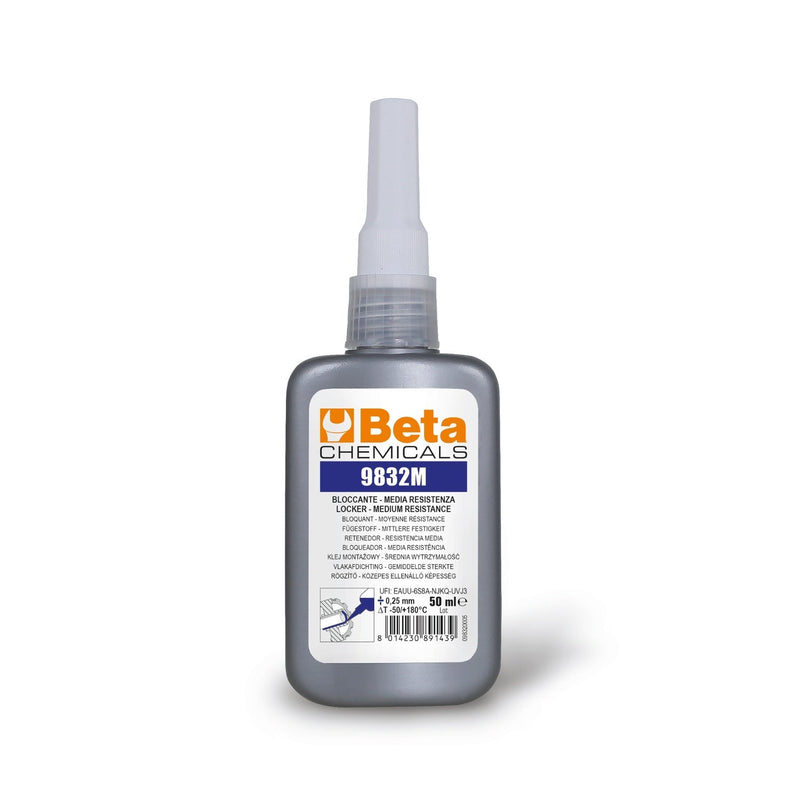 Betachemicals Medium Resistance Anaerobic Threadlocker 50 Ml - 9832M - 9832M 50 (1 - 2) - WEB-098320005 - BetaCHEMICALS - Trade Counter Direct