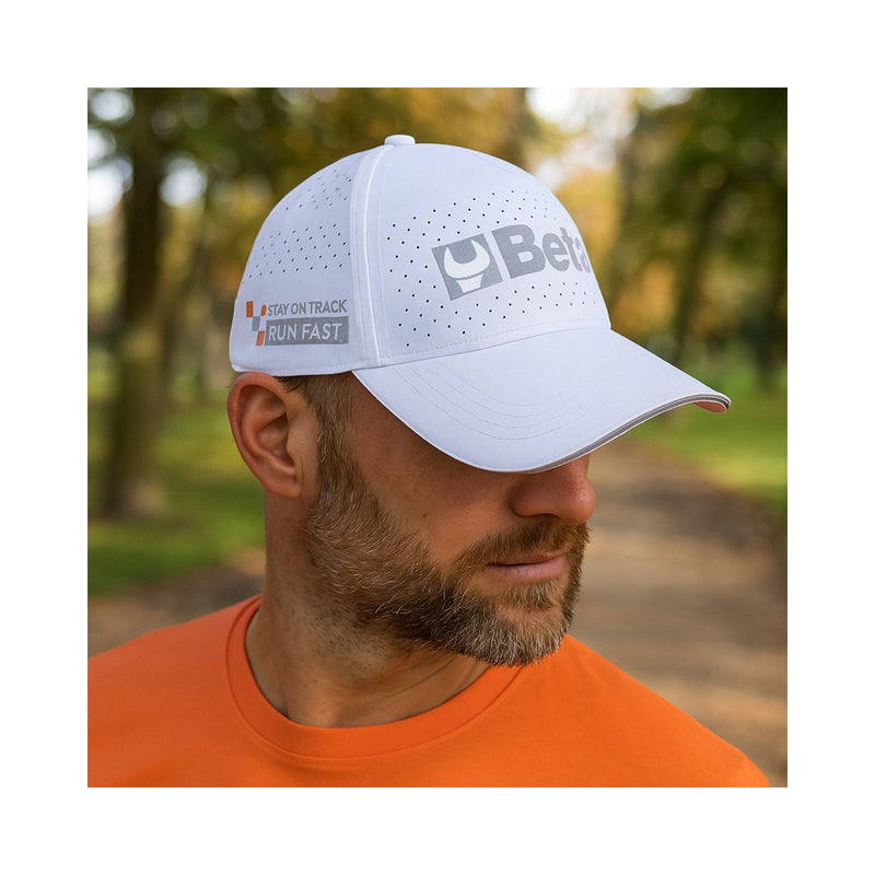 Betacollection Baseball Cap With Curved Visor White One Size - 9525WB - WEB-095251032 - BETACollection - Trade Counter Direct