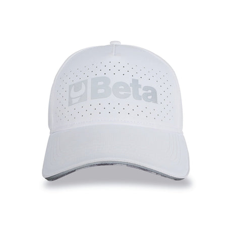 Betacollection Baseball Cap With Curved Visor White One Size - 9525WB - WEB-095251032 - BETACollection - Trade Counter Direct