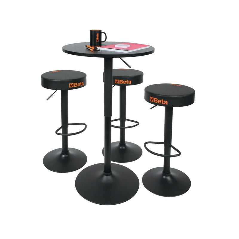 Betacollection Set Of 3 Vertically Adjustable Stools - 9566S/3 - WEB-095660300 - BETACollection - Trade Counter Direct