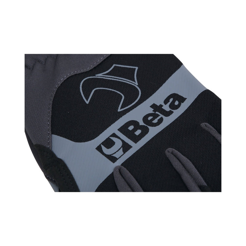 Betacollection Work Gloves With Stretch - Elastic Cuffs And Touchscreen - Capable Synthetic Leather - Size M - 9574B - 9574B M - WEB-095740102 - BETACollection - Trade Counter Direct
