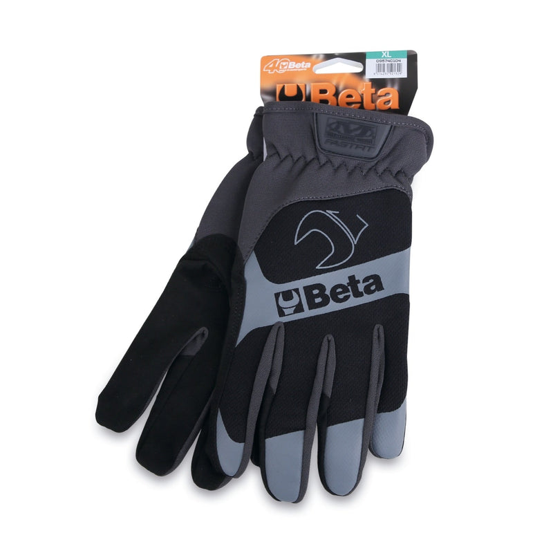 Betacollection Work Gloves With Stretch - Elastic Cuffs And Touchscreen - Capable Synthetic Leather - Size M - 9574B - 9574B M - WEB-095740102 - BETACollection - Trade Counter Direct