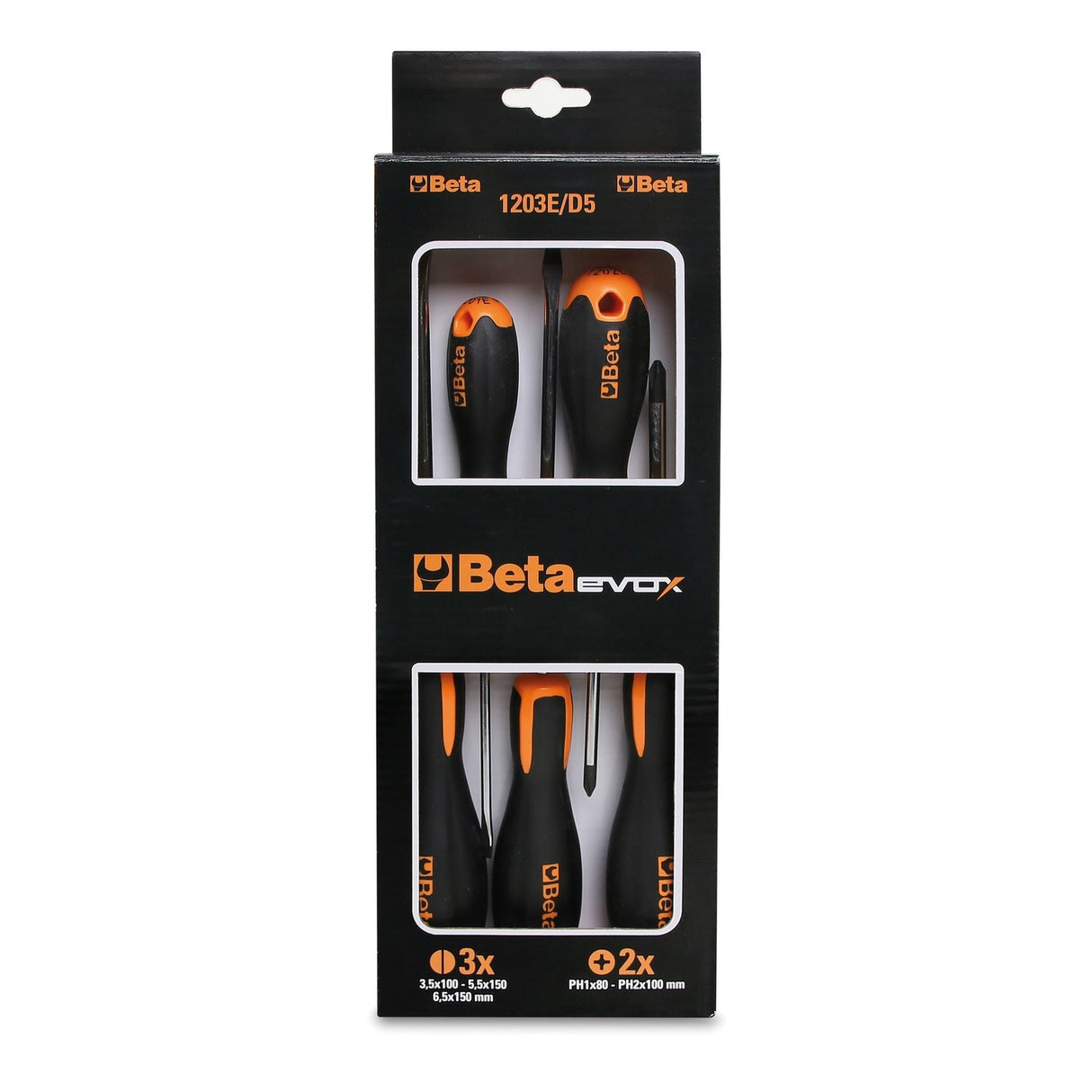 Betaevox 8 - Piece Evox Screwdriver Set - 1203E/D - 1203E/D8 - WEB-012031008 - BetaEVOX - Trade Counter Direct