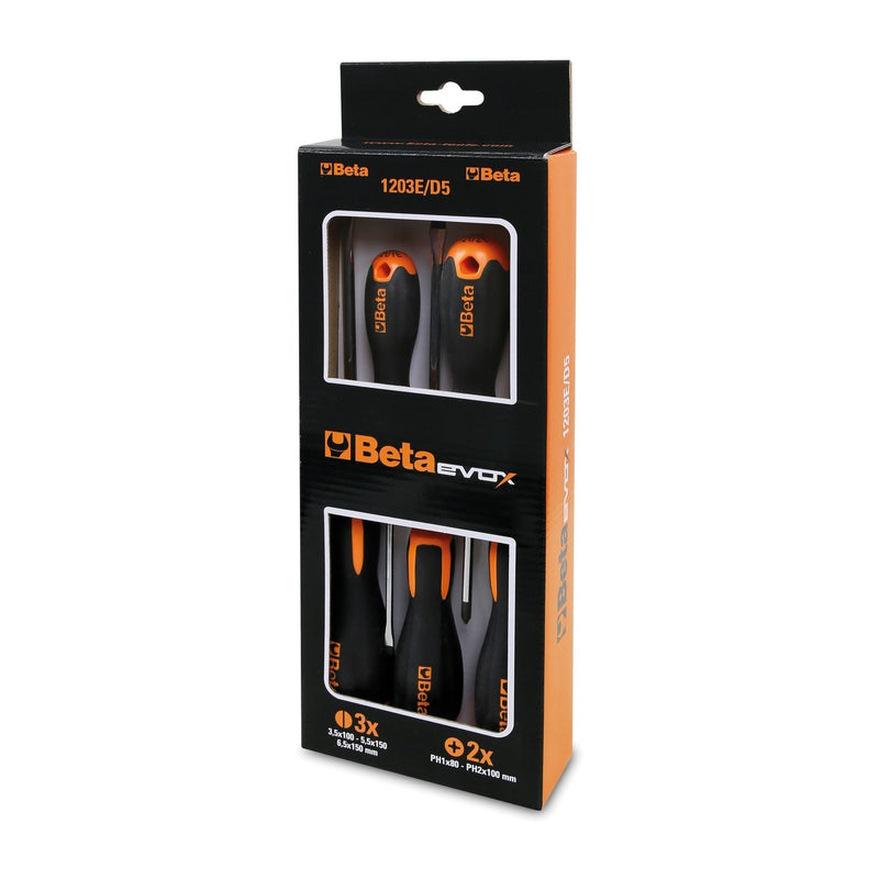 Betaevox 8 - Piece Evox Screwdriver Set - 1203E/D - 1203E/D8 - WEB-012031008 - BetaEVOX - Trade Counter Direct