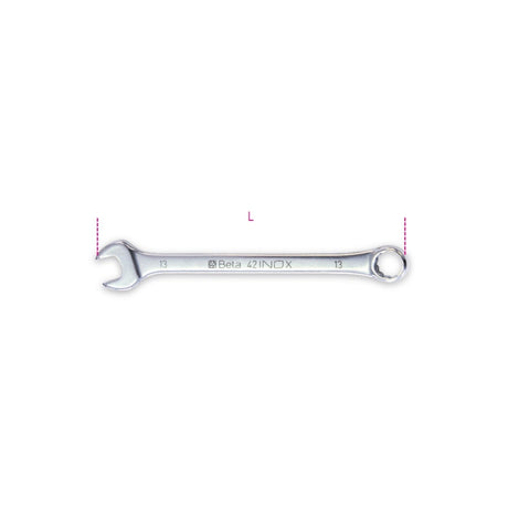 Betainox 6 Mm Stainless Steel Combination Wrench - 42INOX - 42INOX 6 - WEB-000420306 - BetaINOX - Trade Counter Direct
