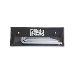 Betainox 9 - Piece Stainless Steel Offset Hexagon Key Wrench Set In Wallet - 96BPINOX - 96BPINOX/B9 - WEB-000961456 - BetaINOX - Trade Counter Direct