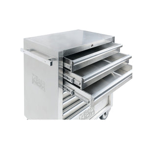 Betainox Stainless Steel Mobile Roller Cabinet With Seven Drawers And Non - Marking Wheels - C04TSS - 7 - C04TSS/7 - WEB-024003077 - BetaINOX - Trade Counter Direct