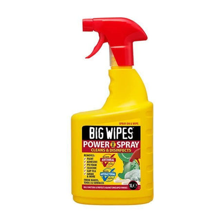 Big Wipes HEAVY DUTY 4x4 - NEW POWER SPRAY' - BIODEGRADABLE - 1LTR TRIGGER SPRAY X 8 - INTL - BGW2448 - Big Wipes - Trade Counter Direct