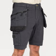 Bisley Flex & Move Stretch Utility Cargo Shorts With Holster Pockets - Charcoal - UKSHC1336_BCCGR72 - Bisley Workwear UK - Trade Counter Direct