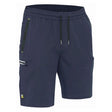 Bisley Shorts Flex & Move™ 4 - Way Stretch Elastic Waist Cargo - BSHC1333_BBLKR77 - Bisley Workwear UK - Trade Counter Direct