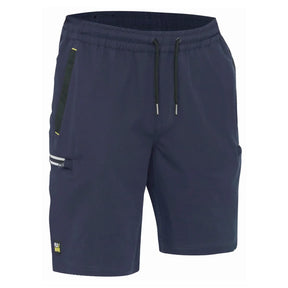 Bisley Shorts Flex & Move™ 4 - Way Stretch Elastic Waist Cargo - BSHC1333_BBLKR77 - Bisley Workwear UK - Trade Counter Direct