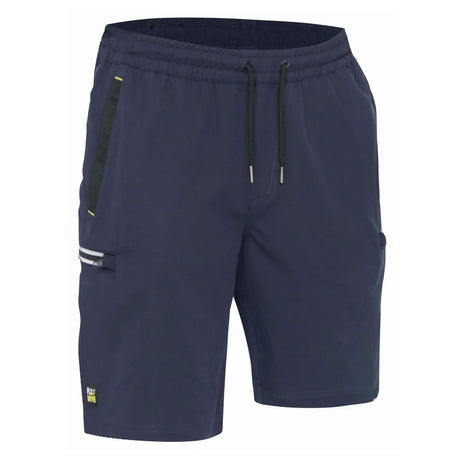 Bisley Shorts Flex & Move™ 4 - Way Stretch Elastic Waist Cargo - BSHC1333_BBLKR77 - Bisley Workwear UK - Trade Counter Direct