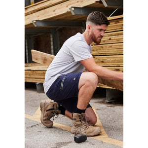 Bisley Shorts Flex & Move™ 4 - Way Stretch Elastic Waist Cargo - BSHC1333_BBLKR77 - Bisley Workwear UK - Trade Counter Direct