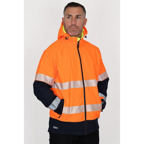 Bisley Taped HI - VIS Ripstop Bonded Fleece Jacket - Yellow Or Orange - UKJ6934T_TT04XS - Bisley Workwear UK - Trade Counter Direct