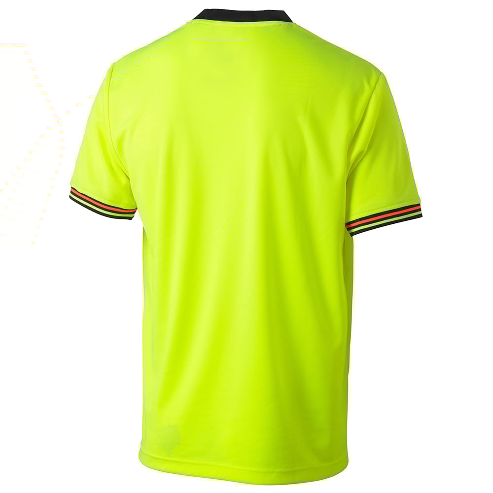 Bisley Workwear Hi-Vis Polyester Mesh Short Sleeve Tee - Yellow