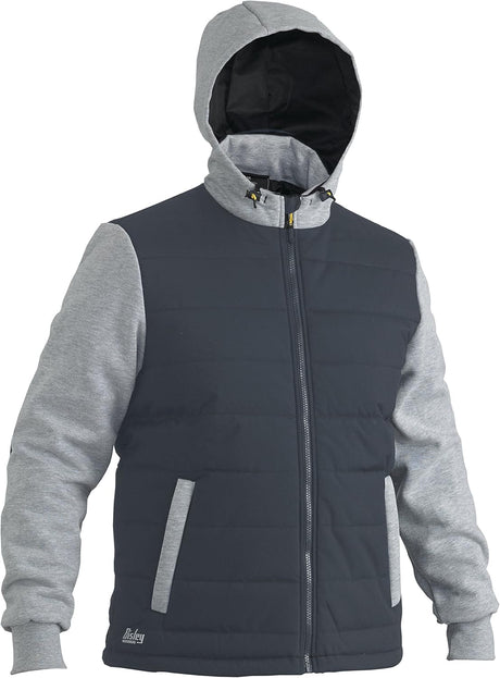 Bisley Workwear Flex & Move Long Sleeve Hooded Puffer Fleece Jacket - Contrast - UKJ6944_BCCGS - Bisley Workwear UK - Trade Counter Direct